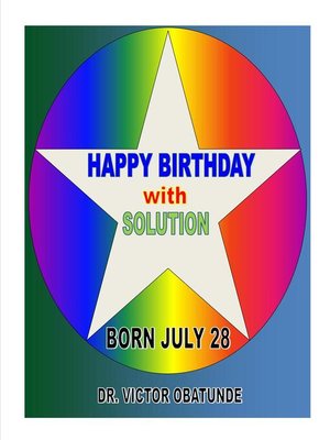 cover image of BORN JULY 28